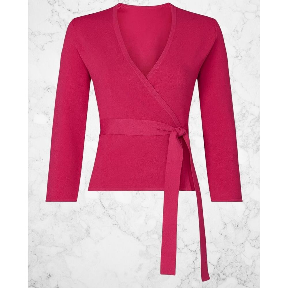 Diane von Furstenberg Rent The Runway Pre-Loved Landon Wrap Sweater Small